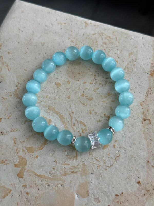 Aqua Glow Enigma Bracelet