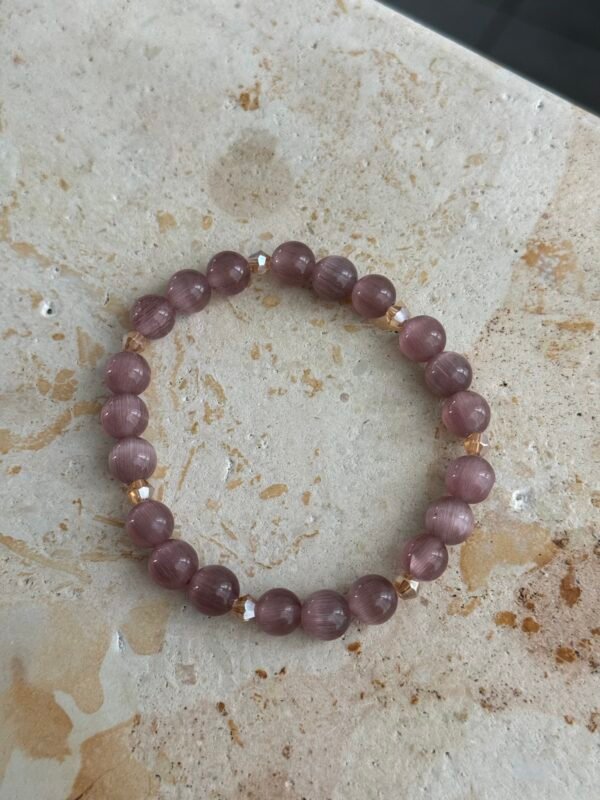 Smoky Cat's Eye Beaded Bracelet
